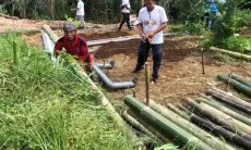 Sambangi Kampung Cibeureum, Daerah Terdampak Longsor Cianjur Paling Parah, Relawan SayaKejar Bangun MCK
