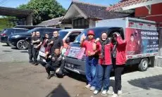Peduli Korban Gempa Cianjur, DPC PDIP Kabupaten Cirebon Kirim Sembako Dua Mobil