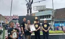 Ini Penampakan Patung Baru Kapten Tb Muslihat di Pertigaan Jembatan Merah Bogor