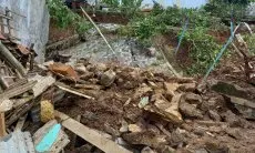 Bangunan TPT SDN Cipeulang 02 Ambruk Digerus Air Hujan Deras