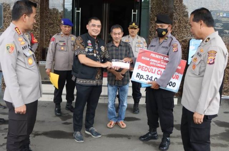 Polresta Cirebon dan IJTI Cirebon Raya Salurkan Bantuan Gelombang Ketiga Korban Gempa Cianjur