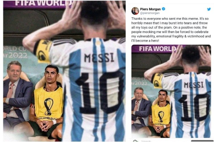 'Meme' Messi vs Ronaldo Beredar di Sosial Media, Piers Morgan Tidak Senang