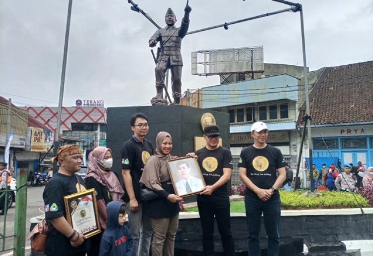Ini Penampakan Patung Baru Kapten Tb Muslihat di Pertigaan Jembatan Merah Bogor
