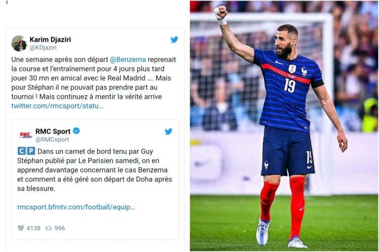 Sahabat Karim Benzema Tuduh Staf Pelatih Prancis Berbohong Soal Cedera Menjelang Piala Dunia 2022