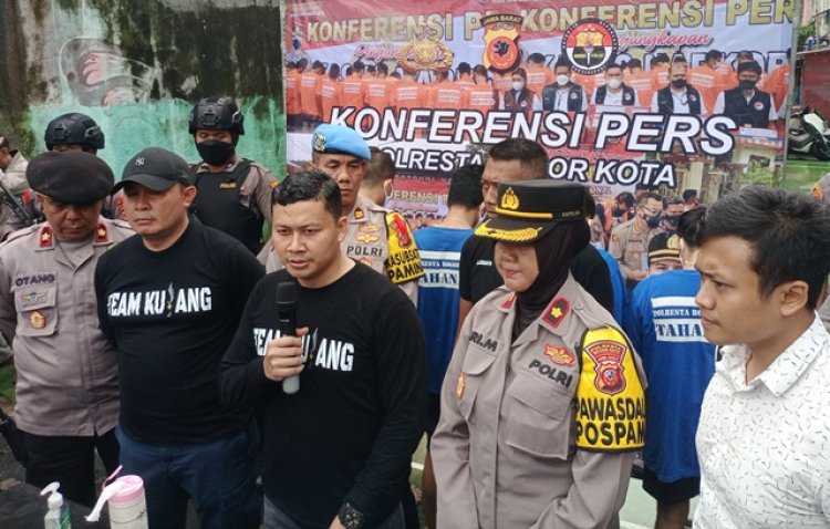 Polresta Bogor Kota Amankan Sekelompok Remaja Bersajam Lantaran Sempat Ancam Warga