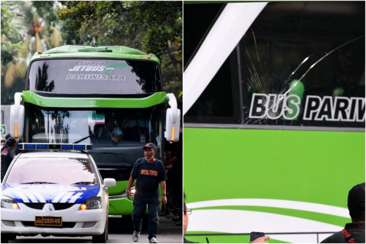 Bus Thailand Dilempari Batu Jelang Melawan Timnas Indonesia, Polisi Lakukan Penyelidikan
