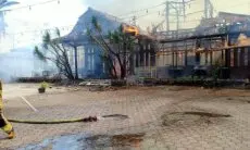 RM Ampera Jalan Soekarno-Hatta Kota Bandung Terbakar, Kobaran Api Berhasil Dikendalikan