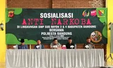 Cegah Kenakalan Remaja. Polresta Bandung Sosialisasikan Anti Narkoba di Sekolah