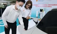 Shell Tanam SPKLU di Pusat Perbelanjaan Pacific Place Jakarta