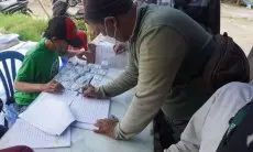 Kajol Ganjar Bagikan Sembako Murah dan Kartu BPJS Untuk Driver Ojol