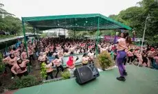 Ribuan Emak-emak di Kab. Bandung Antusias Ikuti Senam Sehat yang Diadakan Mak Ganjar