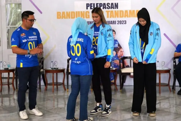 FOTO: Pelepasan Tim Bandung BJB Tandamata Untuk Gelaran Proliga 2023