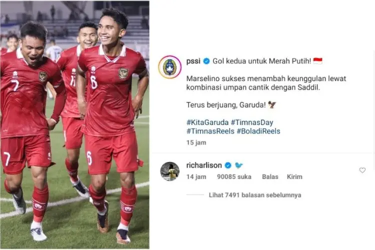 Selebrasinya Mendapat Perhatian Richarlison, Marselino Ferdinan Tidak Menyangka