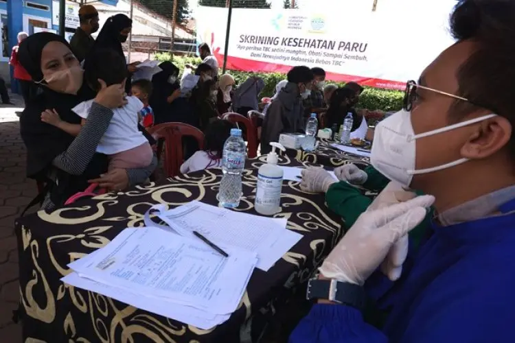 FOTO: Skrining Kesehatan Paru di Kelurahan Sukaraja