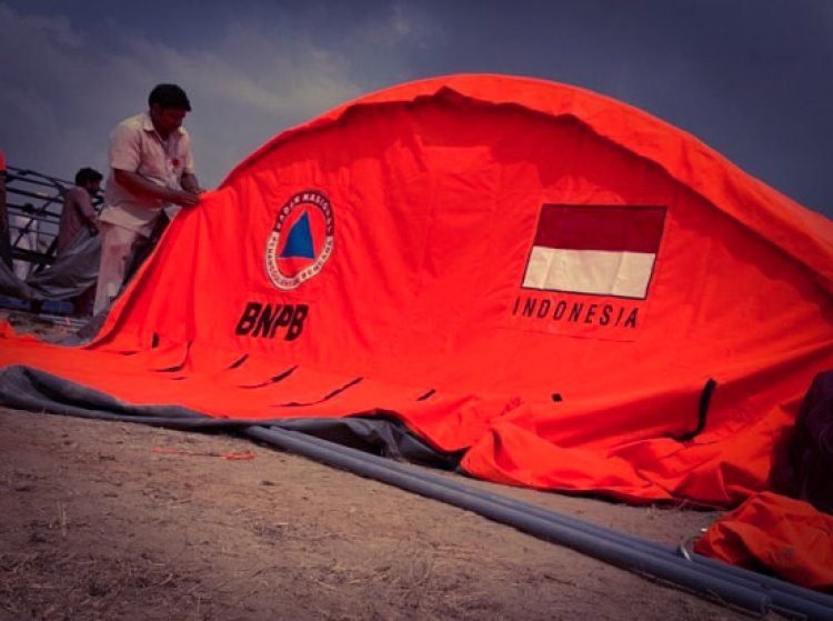 Kritis Tenda Pengungsi, BPBD KBB Terpaksa Perbaiki Satu Tenda Rusak