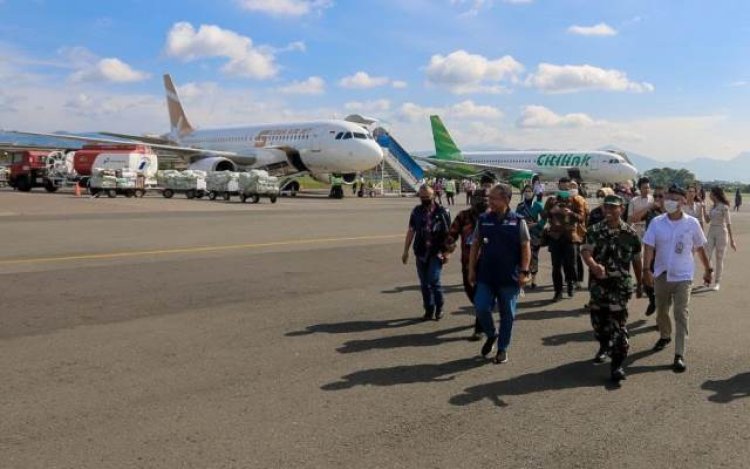 PPKM Dicabut, Bandara Husein Sastranegara Sambut Pesawat Super Air Jet 