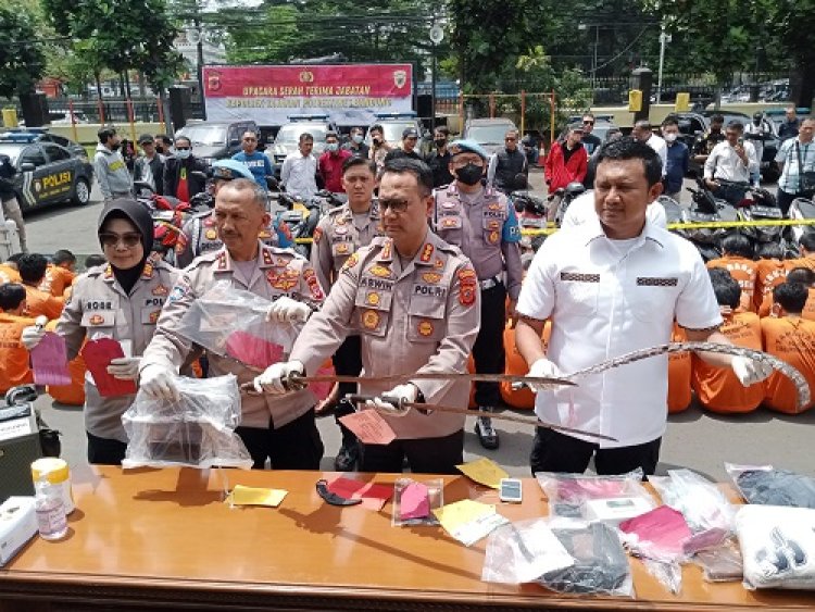 Puluhan Penjahat Diringkus, Polrestabes Bandung Bakal Tindak Tegas Aksi Kejahatan Jalanan