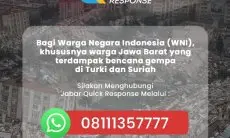Bantu Pelaporan Warga Jabar Korban Gempa Turki dan Syiria, JQR Sediakan Hotline