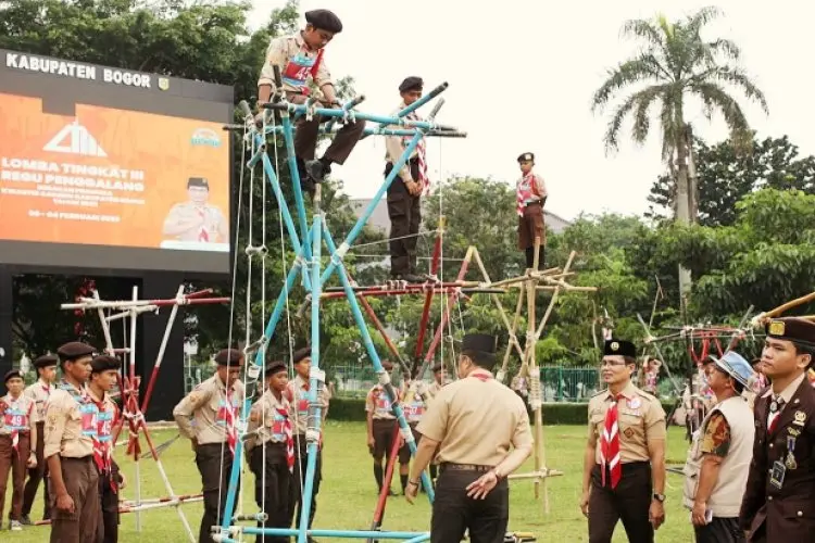 930 Anggota Pramuka Regu Penggalang Kabupaten Bogor Adu Ketangkasan