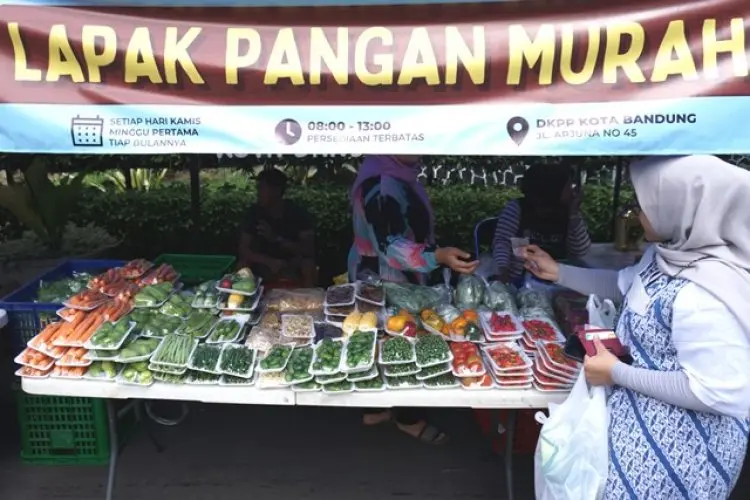 FOTO: DKPP Kota Bandung Gelar Lapak Pangan Murah