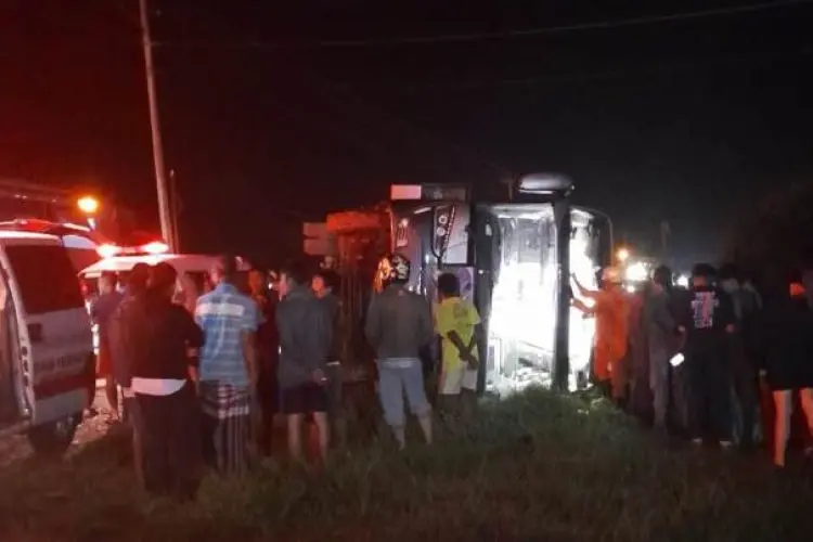 Inilah Kronologi Bus Rombongan SMPN 3 Garut Terguling di Purworejo Saat Pulang Karya Wisata dari Yogyakarta