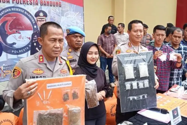 Polresta Bandung Ciduk 39 orang Pengedar dan Pengguna Narkoba