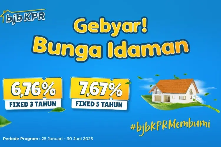 Mau Beli Rumah, Ada bjb KPR Membumi dengan Suku Bunga Kompetitif DP Nol Persen
