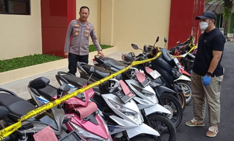 Polresta Bandung Ringkus 14 Orang Pelaku Curanmor di Wilayah Hukum Kabupaten Bandung