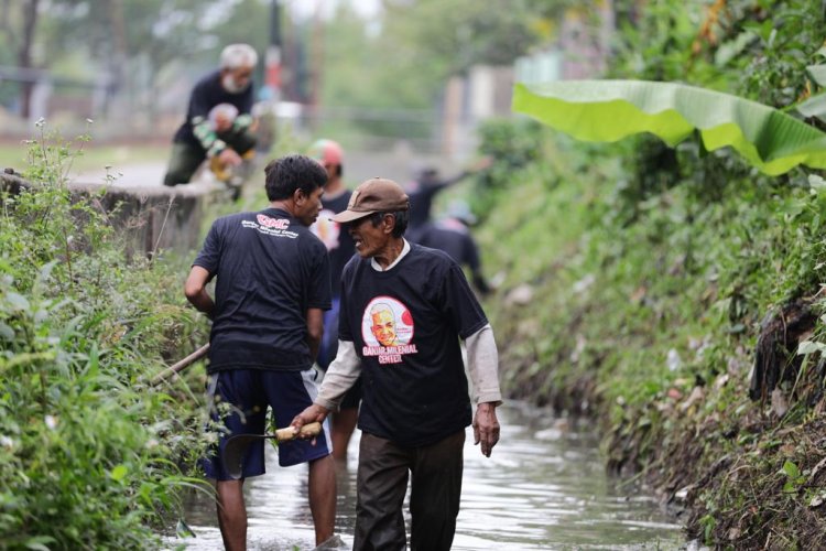 GMC Ajak Warga Gotong Royong Bersihkan Sungai Untuk Cegah Banjir