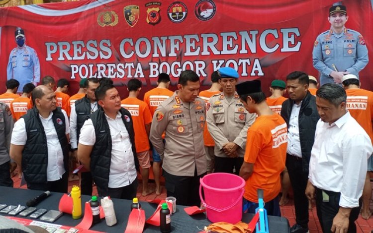Polresta Bogor Kota Berhasil Ringkus 21 Tersangka Kasus Peredaran Narkoba dan Tembakau Sintetis 