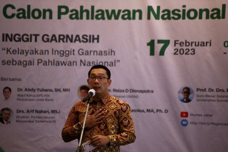 Di Kesempatan Terakhir Ini, Ridwan Kamil Harap Inggit Garnasih Disetujui menjadi Pahlawan Nasional