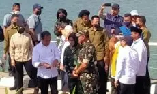 Jokowi Kunjungi Danau Retensi Andir, Jalan Raya Andir-Katapang Kabupaten Bandung Mendadak Diaspal