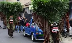 Lestarikan Kesenian Tradisional, GMP Gelar Pawai Bebegig Sukamantri