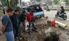 Tirta Pakuan Bergerak Cepat Tangani Dua Titik Bocor Cibalagung