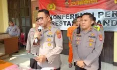 Polrestabes Bandung Ringkus Pelaku Pembunuhan Pria di Taman Makam Pahlawan