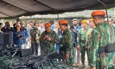 Menhan Prabowo Subianto Menjadi Warga Kehormatan Kospasgat TNI AU
