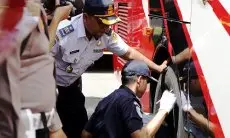 Uji Bus Pool Agra Mas, 2 Unit Bus Dinyatakan Tidak Layak Jalan dan Beroperasi