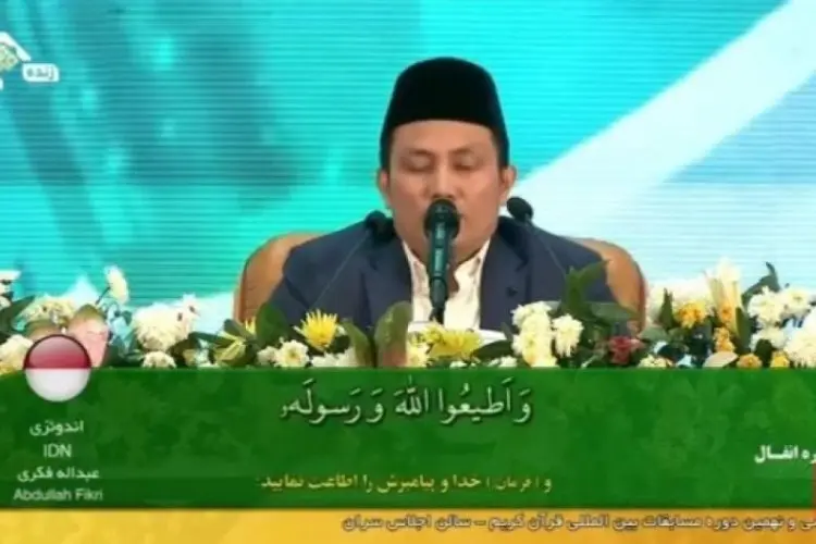 Abdullah Fikri, Qari Delegasi Indonesia Berhasil Raih Juara 3 MTQ Internasional di Iran