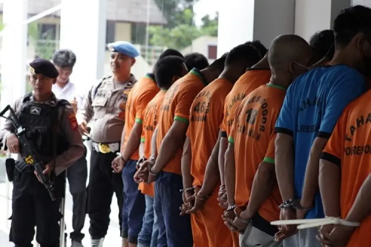 Polres Bogor Amankan 39 Pelaku Curanmor,  2 Pelaku Residivis Berbekal Senpi