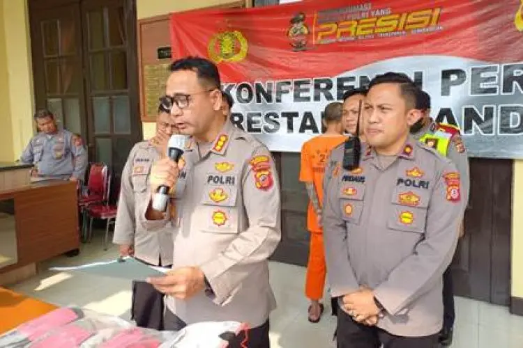 Polrestabes Bandung Ringkus Pelaku Pembunuhan Pria di Taman Makam Pahlawan