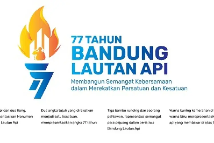Resmi Dirilis, Ini Makna Logo ke-77 Bandung Lautan Api