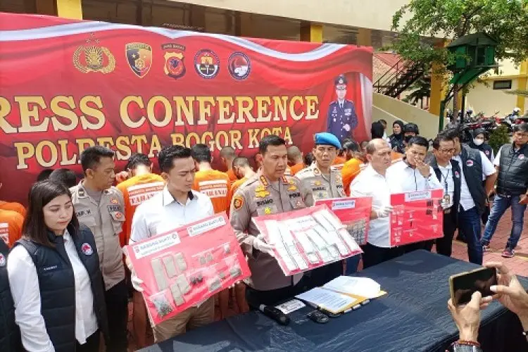 Sebulan, Satnarkoba Polresta Bogor Kota Tangkap 21 Tersangka Kasus Narkoba 