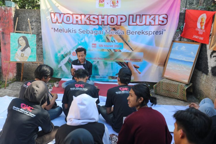 Ciptakan Karya Positif Pemuda, GMC Gelar Workshop Lukis di Bandung