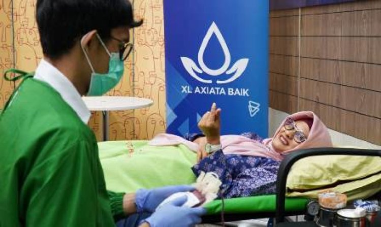 Dukung Kepedulian Sosial Masyarakat, Aksi Donor Darah Karyawan XL Axiata Kumpulkan 100 Labu