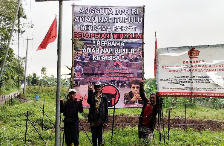 Diduga Korban Mafia Tanah, Adian Napitupulu Bela Ratusan Petani Desa Pancawati