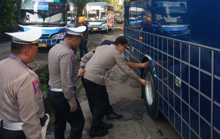 Ramp Check di Baranangsiang, Polresta Bogor Kota Masih Temukan Kendaraan Tidak Layak Jalan