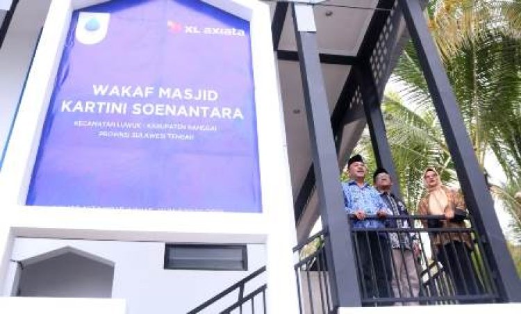CEO XL Axiata Resmikan Masjid di Kabupaten Banggai Guna Perluas Jangkauan Bantuan ke Pelosok Negeri