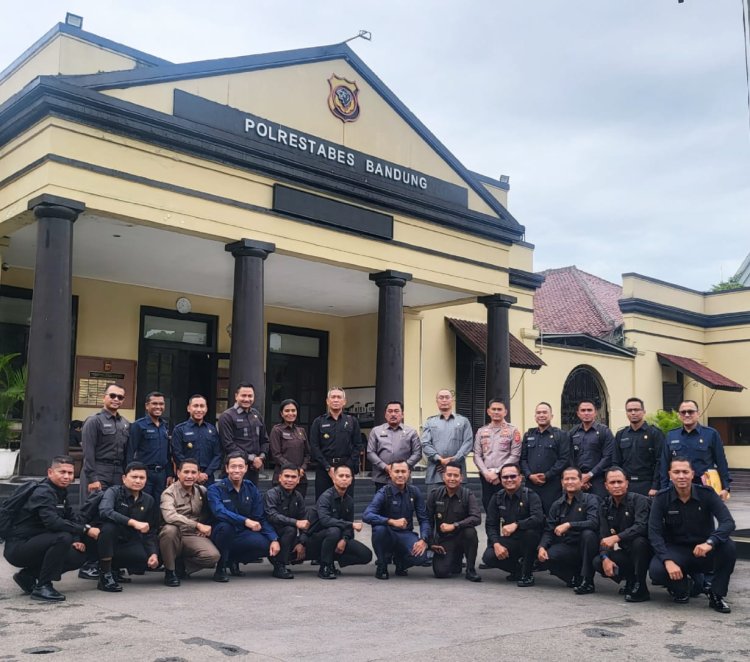 Puluhan Siswa Sespimen Polri Pelajari Management Pengamanan Pemilu di Polrestabes Bandung