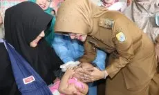 Wabup Cirebon Tinjau Pelaksanaan PIN Polio dan Edukasi Stunting