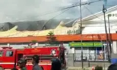 RS Salak Terbakar, Jalan Sudirman Ditutup